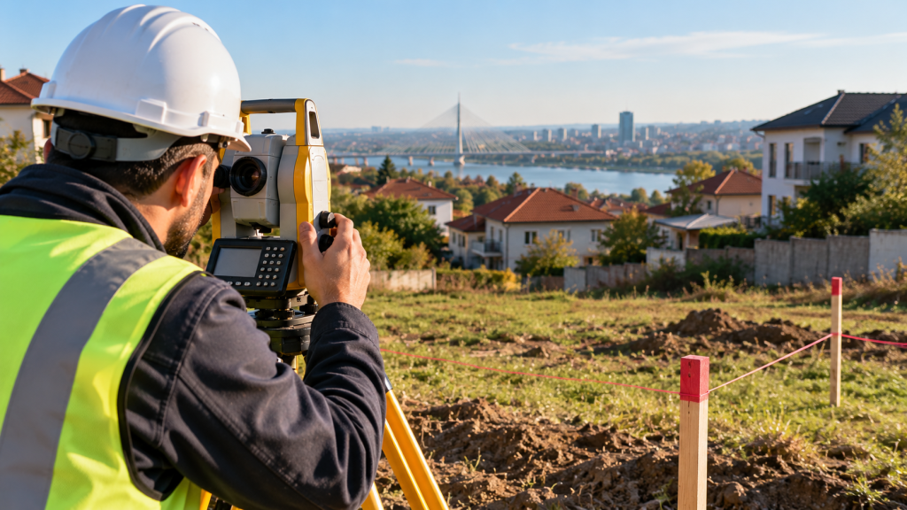 Geometar proverava plac pre kupovine zemljišta u Beogradu | Geo-Arh Inženjering